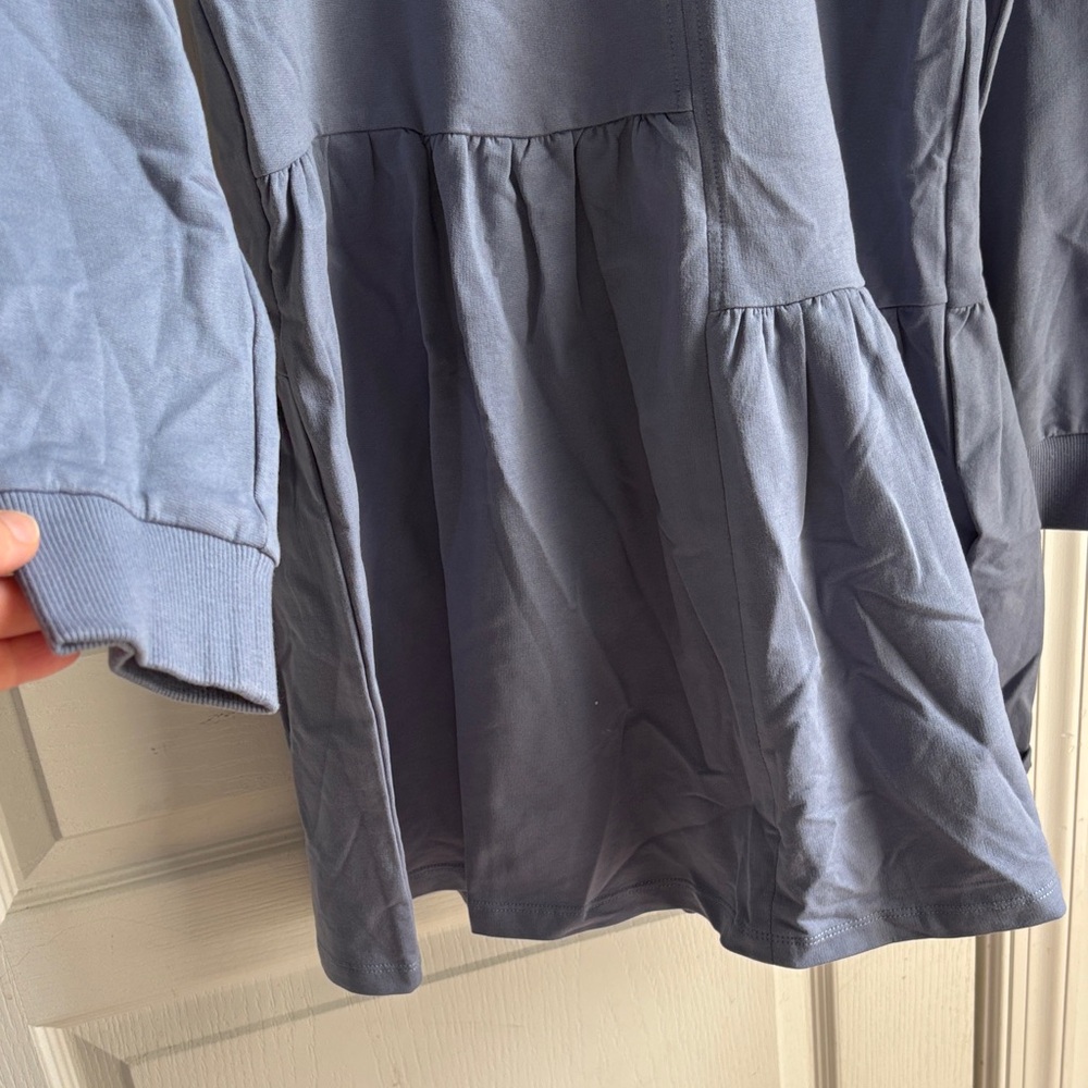 English Factory Long Sleeve Dress in Blue - Picture 5 of 6